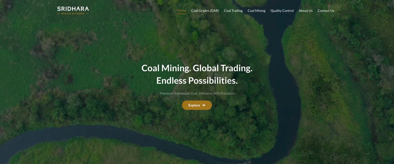 Sridhara Mining Network website preview