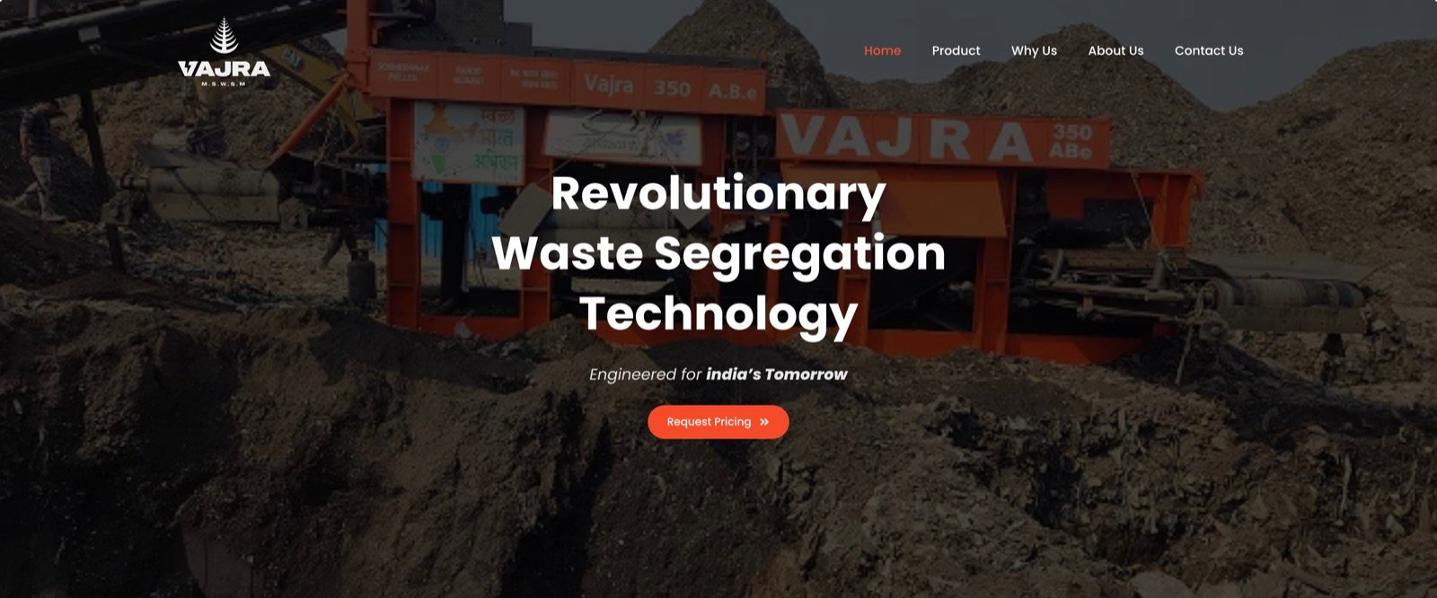 Vajra website preview