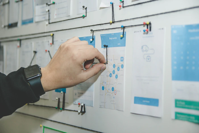 Sketching wireframes on paper